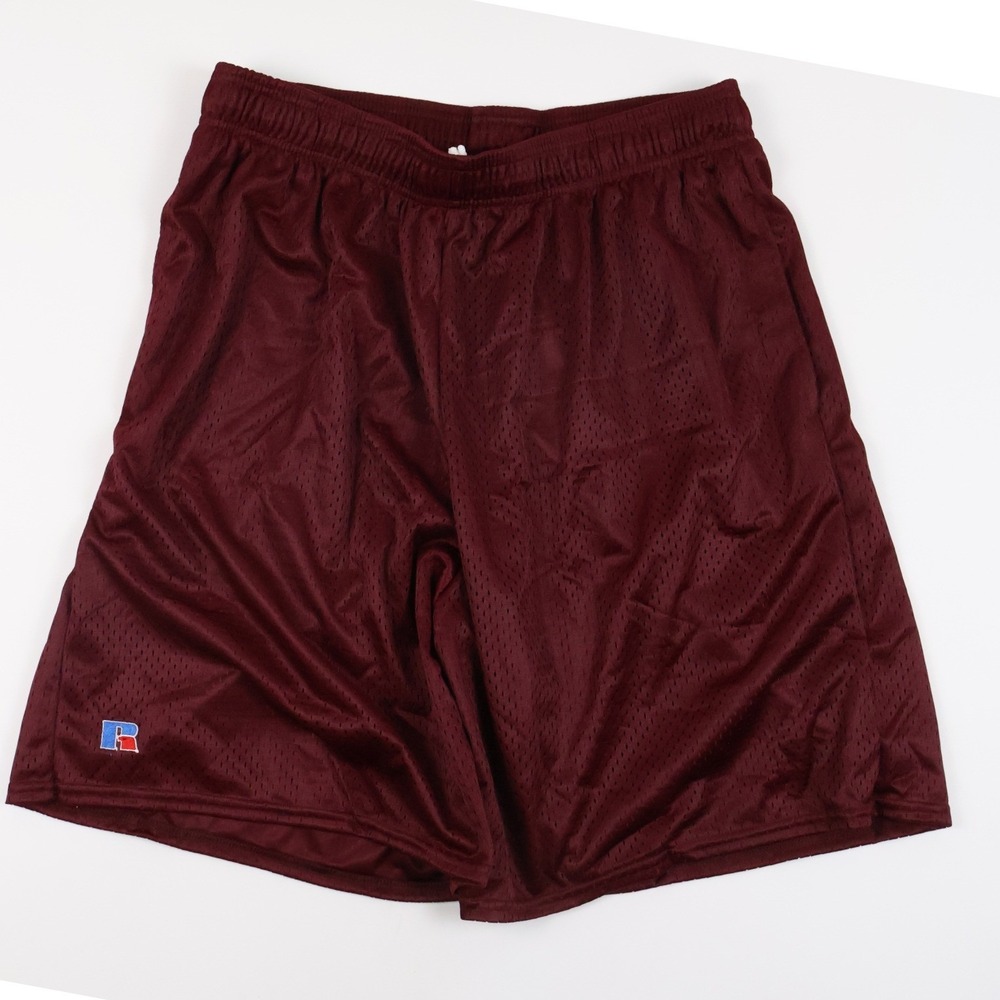 Russell Athletic Mesh Gym Shorts Maroon Solid XXL